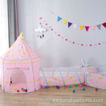 niños castillo casa plegable fácil niños juguete tipi